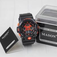 Gambar jam tangan pria mason 8035 dual time tali rubber - Abu-abu dari Trendy-watches undefined 3 Tokopedia