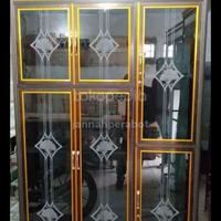 Gambar Rak Piring Kaca 3 Pintu Aluminium Anti Karat dari jannahperabot undefined 1 Tokopedia