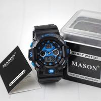 Gambar jam tangan pria mason 8035 dual time tali rubber - Abu-abu dari Trendy-watches undefined 4 Tokopedia
