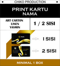 Gambar PRINT KARTU NAMA MURAH KUALITAS OKE - 1 sisi dari chiko_production undefined 1 Tokopedia