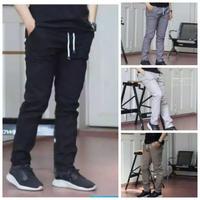 Gambar ( SIZE : 27 - 32 ) CELANA PANJANG PRIA CHINO PINGGANG KARET - Hitam, 27 dari Kimstar Fashion undefined 1 Tokopedia