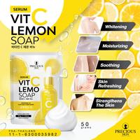 Gambar Precious Skin Serum Vitamin C Lemon Body and Face Whitening Soap 70gr dari Precious Skin undefined 5 Tokopedia