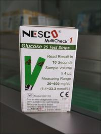Gambar Strip gula nesco / strip glucose / strip nesco gula darah dari Multisindo Bali undefined 3 Tokopedia
