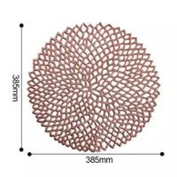 Gambar Placemat For Dining Table PVC/Tatakan Piring MYH-E Rose Gold - Silver dari Home Decor Zega undefined 2 Tokopedia
