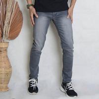 Gambar celana jeans pria denim pensil/celana pria distro kekinian dan murah - abu tua, S dari FASHION MURAHKU_NEW undefined 1 Tokopedia