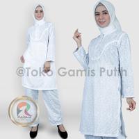 Gambar SETELAN MUSLIMAH UNTUK PENGAJIAN DAN UMROH HAJI / BAJU PUTIH STCP02 dari Raisma Muslim Wear undefined 1 Tokopedia