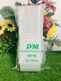 Gambar DM Thinwall mini Box kotak makanan, kue dan salad bahan plastik - 200ml dari Toko Bahan Kue COCOA undefined 1 Tokopedia