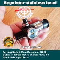 Gambar Regulator stainless head - Regulator pcp paintball - Regulator bocap dari Tora Sport undefined 5 Tokopedia