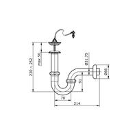 Gambar TOTO 1" PLUG & CHAIN WASTE WITH P-TRAP / LEHER ANGSA TX709AN L=214mm dari Jaya Tunggal Surabaya_NEW undefined 2 Tokopedia