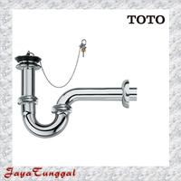 Gambar TOTO 1" PLUG & CHAIN WASTE WITH P-TRAP / LEHER ANGSA TX709AN L=214mm dari Jaya Tunggal Surabaya_NEW undefined 1 Tokopedia