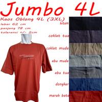 Gambar Kaos Oblong Jumbo XXXL (4L) - Hitam dari Hurider Fassttoowijaya undefined 1 Tokopedia