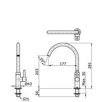 Gambar Kran sink TOTO TX603MEB/kran dapur TOTO TX 603 MEB/kran angsa TOTO dari unggul.jaya sanitary undefined 2 Tokopedia