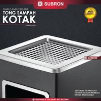 Gambar SUBRON Tong Sampah Kotak Hitam Silver Tempat Wadah Stainless Steel - Hitam dari SUBRON KITCHENWARE undefined 2 Tokopedia