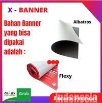 Gambar X Banner Putih 60x160 kokoh / Rollup banner / stand banner / x banner dari Nuansa Display undefined 4 Tokopedia