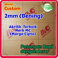Gambar AKRILIK / MIKA | 2mm, bening, merek Marga Cipta (MC) dari Esa Perkasa undefined 1 Tokopedia