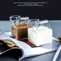 Gambar Gelas Kaca Serbaguna Model Kotak susu Kopi Susu Teh dari Sela Rumah undefined 3 Tokopedia
