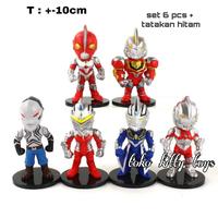 Gambar ULTRAMAN ACTION FIGURE PAJANGAN MINIATUR KUE ISI 6 PCS dari KITTY TOYS undefined 1 Tokopedia