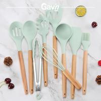 Gambar Spatula Set Silikon - Sutil Spatula Kayu 9pcs Set Alat Masak Centong dari Gavintoys undefined 3 Tokopedia