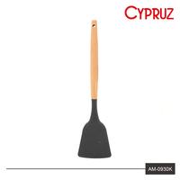 Gambar SPATULA CYPRUZ Utensil Turner Full - Gagang Kayu Kepala Silicone - Merah Muda dari TOKO JAWA ELECTRIK undefined 3 Tokopedia