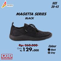 Gambar Blucrat Sepatu Pria Sneakers Lokal Sepatu Running Shoes Pria Magetta - Abu-abu, 41 dari DewaSepatu undefined 1 Tokopedia