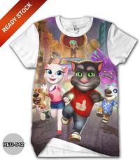 Gambar Kaos My Talking Tom DEWASA Baju Game Talking Tom Kucing Lucu #REG-542 - No.1 (1-2 thn) dari Kaos Printing 3D undefined 5 Tokopedia