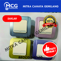 Gambar SAKLAR TUNGGAL ENGKEL BROCO GALLEO WARNA 1 GANG 1 WAY - Biru dari Mitra Cahaya Gemilang undefined 1 Tokopedia