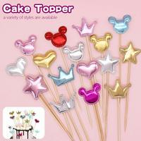 Gambar topper cake bintang / hati / mahkota - PINK, BENTUK HATI dari hepipartysurabaya undefined 1 Tokopedia