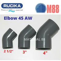 Gambar Keni 45 derajat 2 1/2 inch RUCIKA AW Elbow Knee Pipa PVC 2.5 2,5 dari MATERIAL 88 undefined 1 Tokopedia
