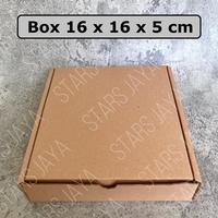Gambar Box Kardus 16 x 16 x 5 cm, Die Cut, Corrugated Box, Packaging , Pizza dari Stars Jaya Bdg undefined 1 Tokopedia