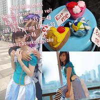 Gambar alice in wonderland mini dress cosplay binus boneka cupcake dari meiryuCOS undefined 2 Tokopedia