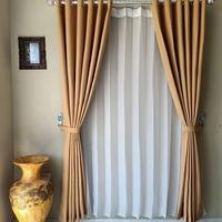 Gambar gorden jendela blackout polos impor gorden minimalis - mocca, L.100cmxT.180cm dari anugrah gordengorden 01 undefined 4 Tokopedia