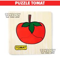 Gambar Mainan Edukasi Anak Wooden Puzzle Kayu Sayur Buah Tomat Tomato Fruit dari Toylogy undefined 1 Tokopedia