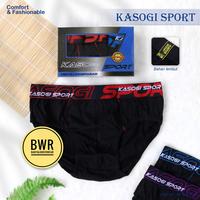 Gambar [ 3pc ] CD Kasogi SPORT Pria | Celana Dalam Dewasa Karet Boxer - Bwr - M dari Bwr Mart Grosir undefined 2 Tokopedia