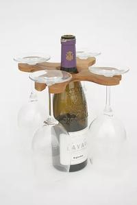 Gambar RAK HOLDER GELAS WINE GANTUNG KAYU / WOOD WINE GLASS HOLDER - 4 dari Artonthetable undefined 2 Tokopedia