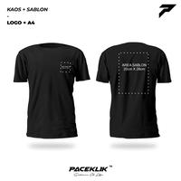 Gambar Kaos Custom Sablon Logo + A4 - Full Color - Desain Bebas - Premium - M dari Paceklik Apparel undefined 1 Tokopedia