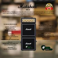 Gambar Marshall MS4 Micro Stack Electric Guitar Amplifier Original dari NEO MUSIC undefined 1 Tokopedia