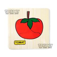 Gambar Mainan Edukasi Anak Wooden Puzzle Kayu Sayur Buah Tomat Tomato Fruit dari Toylogy undefined 3 Tokopedia