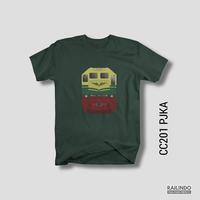 Gambar Kaos Dewasa Kereta Api Lokomotif CC201 PJKA - Biru Navy, XXL dari Railway Indo Store undefined 1 Tokopedia