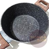 Gambar Casserole Panci Marble 20 /24 cm GREY Induksi Yoshikawa Keramik Abu - 20 cm T8 dari Rionesa Shop undefined 2 Tokopedia