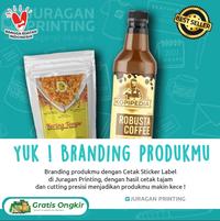 Gambar CETAK STIKER LABEL / STICKER LABEL PRODUK / CETAK LABEL KEMASAN CUSTOM - Stiker Chromo, 3 x3 dari Juragan Printing Semarang undefined 3 Tokopedia
