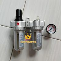 Gambar FILTER REGULATOR ANGIN TYPE SFC - 200 UKURAN DRAT 1/4 2 TABUNG dari RAJA PNEUMATIC undefined 1 Tokopedia