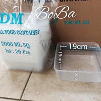 Gambar thinwall 2000ml SQ kotak makan Bening food Container Tahan panas dari Bobaolshop99 undefined 1 Tokopedia
