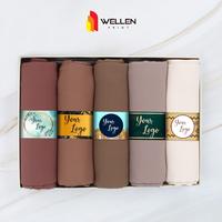 Gambar Print Roll Hijab / Roller Jilbab / Label Pengikat Kerudung Custom Logo - HVS 100gr, 4 x 14 cm dari WELLEN PRINT OFFICIAL undefined 1 Tokopedia