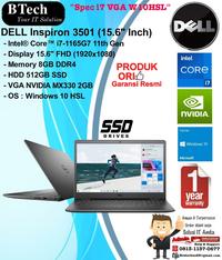 Gambar DELL Inspiron 3501 Intel Core i7-1165G7/8GB/512GB SSD/VGA/W10HSL/1YR dari BESTechno88 undefined 2 Tokopedia