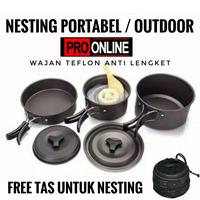 Gambar Cooking set DS-300 Camping/Outdor Panci until 3-4 Orang - DS 300 ORANGE dari PRO_ONLINE undefined 1 Tokopedia
