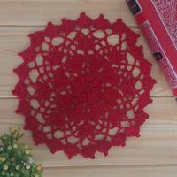 Gambar taplak meja kecil bulat rajut handmade tmrm12 - Putih dari MISS-Rajut undefined 5 Tokopedia