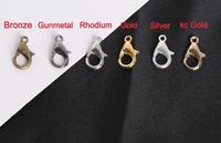 Gambar Lobster claps kokot kait udang pengait perhiasan gelang kalung premium - GOLD 12MM dari LuckyLuv Id undefined 3 Tokopedia