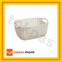 Gambar Keranjang Serbaguna Plastik Serbaguna Milea S Hawaii 6700 buku putih pucat 1pcs kotak & tempat penyimpanan keranjang baju bayi  shinpo organizer box storage organizer  aesthetic keranjang  skincare keranjang  parcel  plastik - Beige  dari Toko Pasti Puas Depok undefined 2 Tokopedia