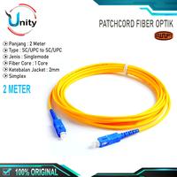 Gambar Patchcord SC SC UPC 2Meter FTTH FO Patch cord 2M Simplex Singlemode dari Nuhsantara Unity undefined 1 Tokopedia