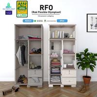 Gambar Rak Flexible Olymplast RFO / Rak Serbaguna - 3 Tingkat dari Mebel Online Palembang undefined 4 Tokopedia